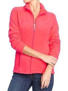 NEW OLD NAVY Micro Performance Fleece Zip Jacket for Women PINK
